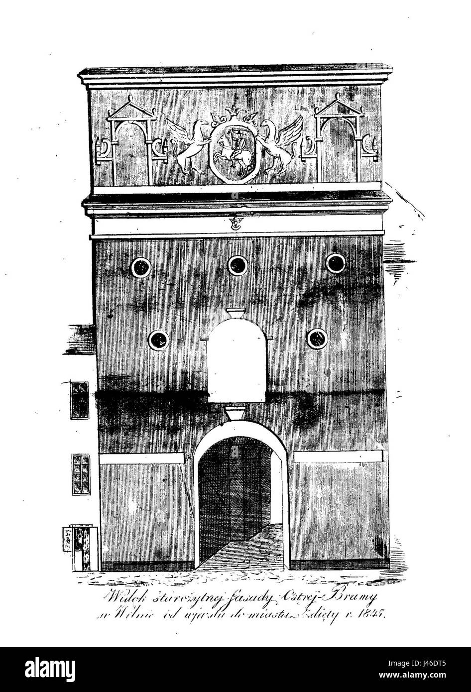 Ostra Brama orgelbrand Banque D'Images