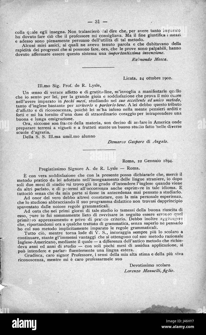 Nuova edizione riveduta aumentata e dell'unico metodo accelerato par razionale imparare a parlare, leggere e scrivere la lingua tedesca 031 Banque D'Images