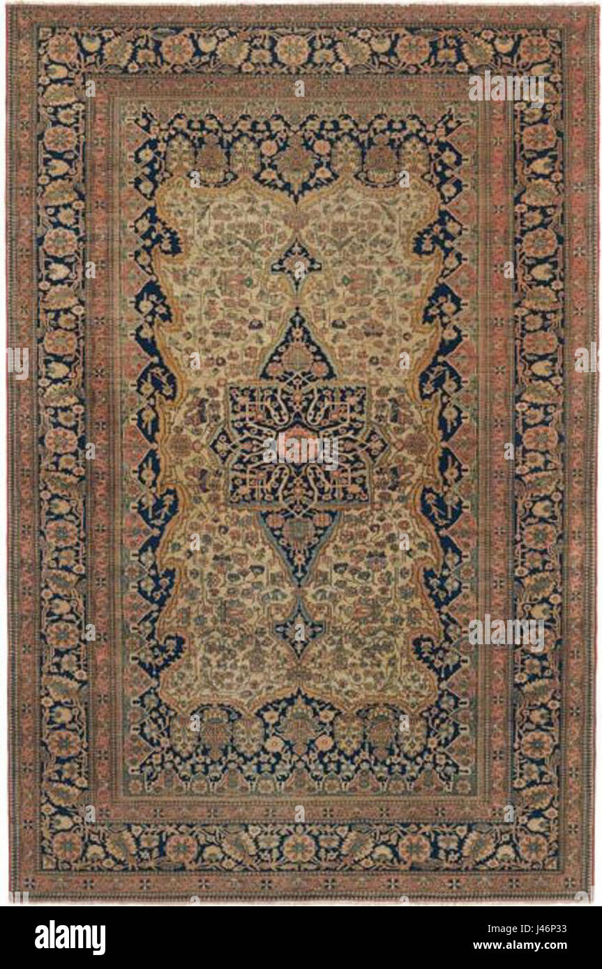 Mostasham Kashan 19e siècle Banque D'Images