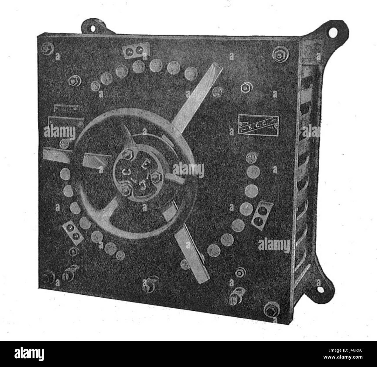 Démarreur moteur électrique de type ouvert (Rankin Kennedy, les moteurs modernes, Vol VI) Banque D'Images