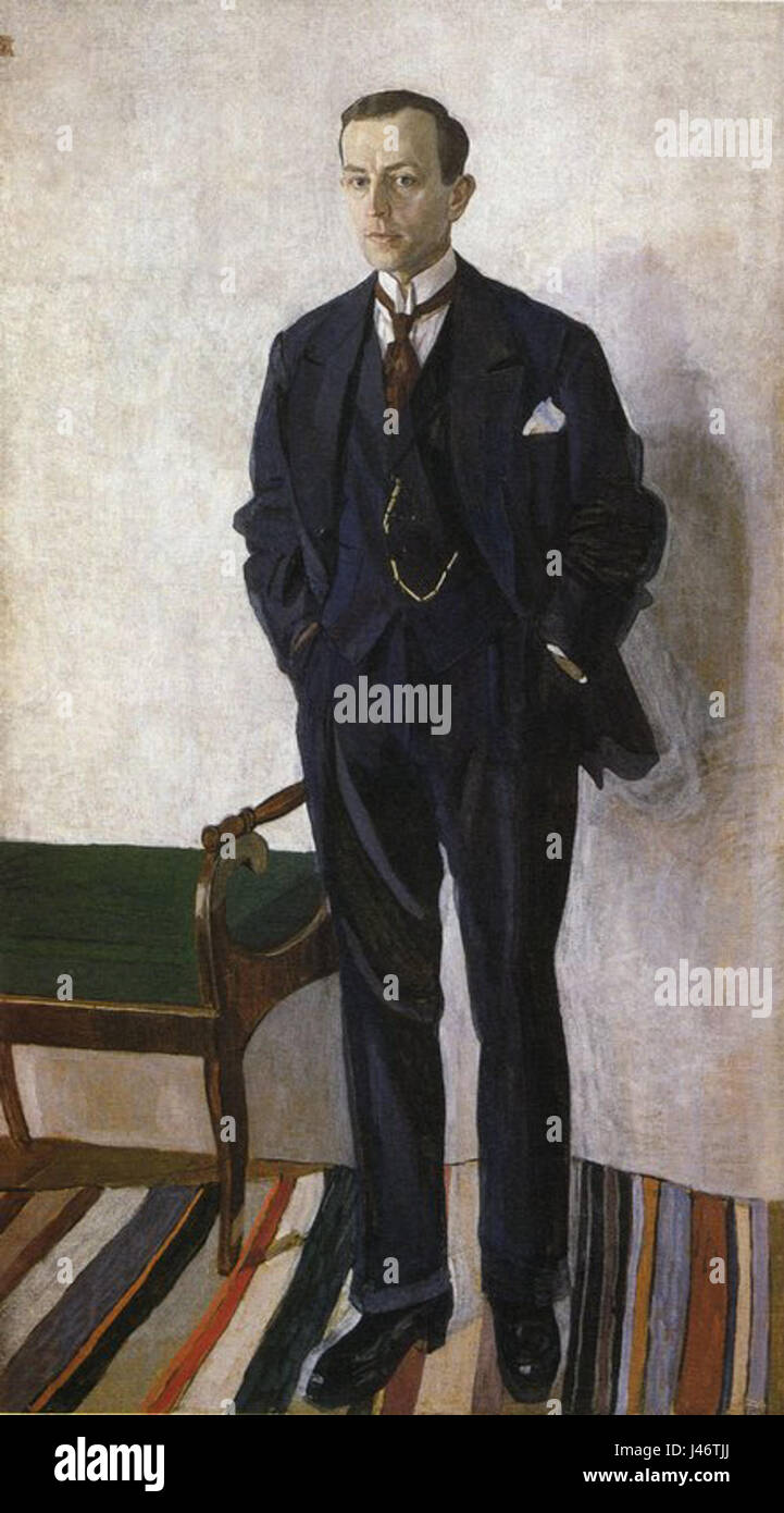 N.P.Efimov par A.Golovine (1921) Banque D'Images