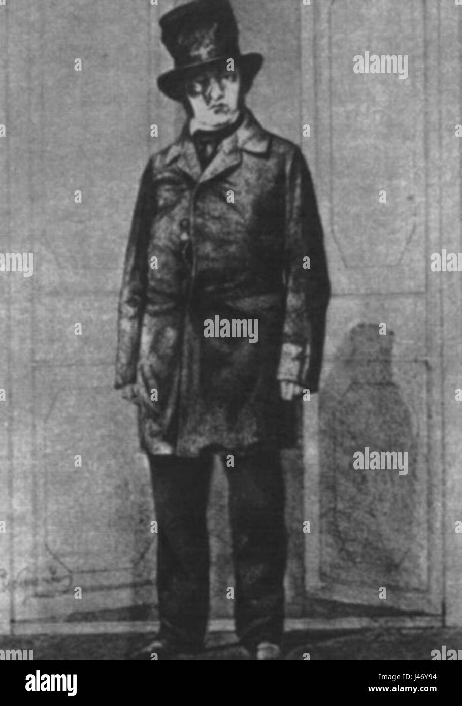 P. Sadowski, dans son portrait de 1855, dépeint Rasplyueva dans une scène du célèbre opéra 'mariage de Krechinsky', une œuvre comique russe bien connue. Banque D'Images