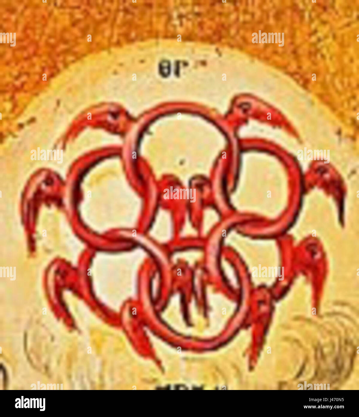 Neuf ordres d'anges ophanim Banque D'Images