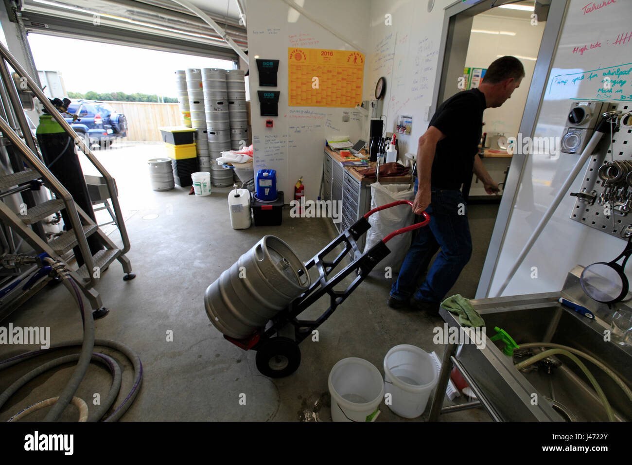 Hynekamp micro brasserie à Eddyline, Richmond, Nelson, Nouvelle-Zélande Banque D'Images