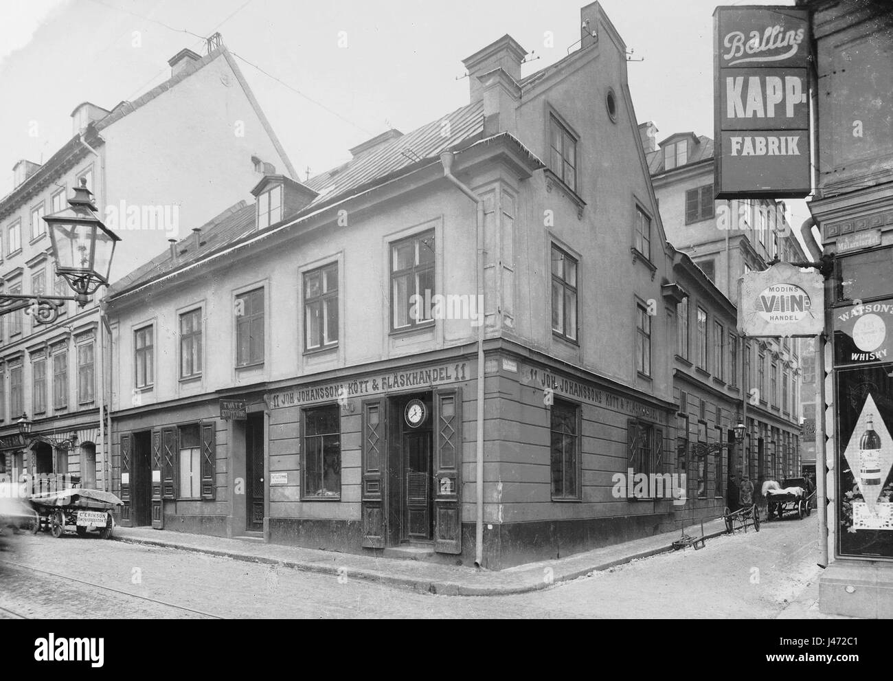 Munkbrogatan 11, 1910 tal Banque D'Images