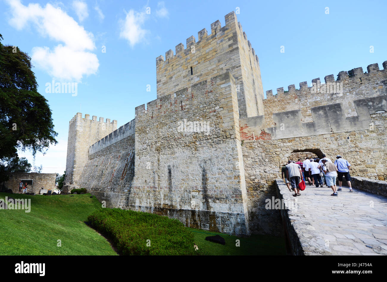 Château de São Jorge à Lisbonne, Portugal. Banque D'Images