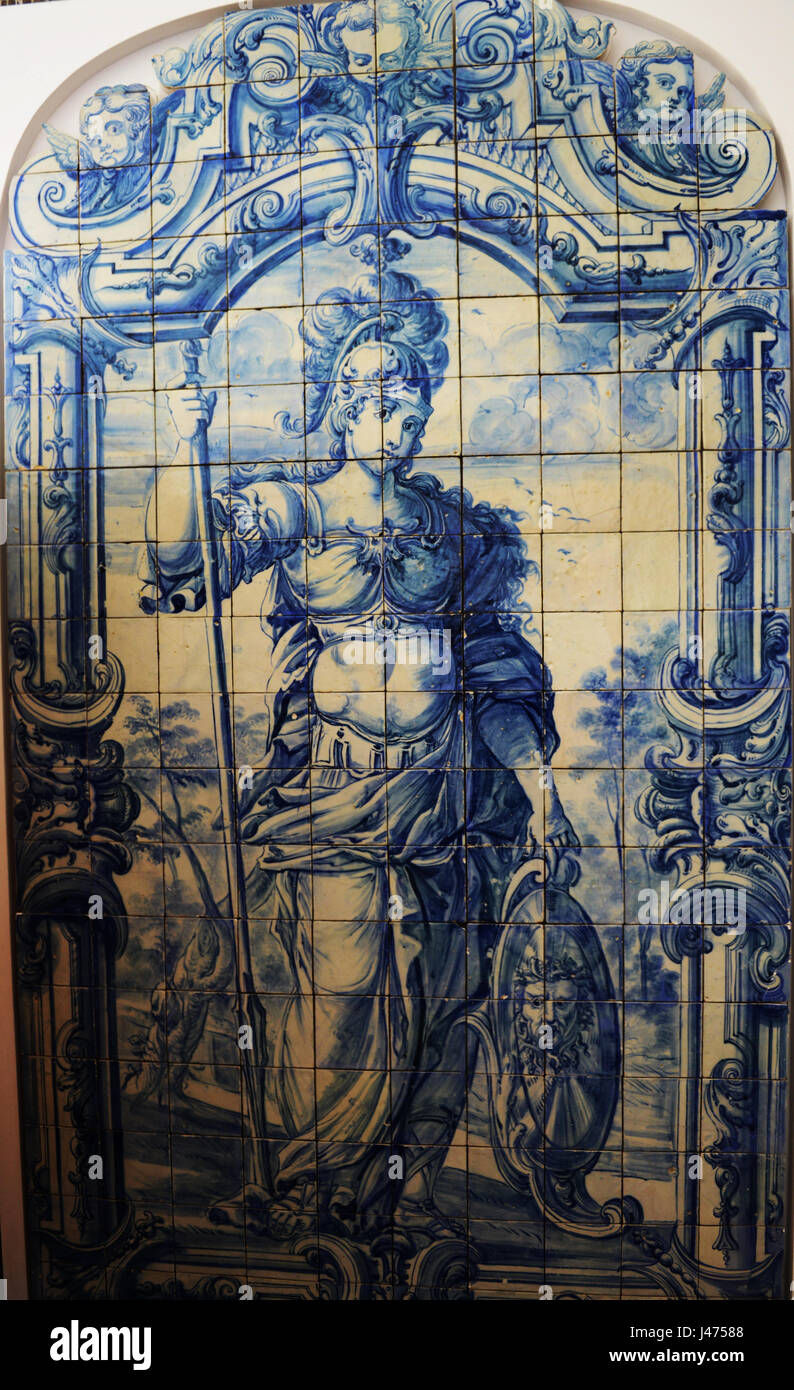 Musée national de l'Azulejo à Lisbonne, Portugal. Banque D'Images