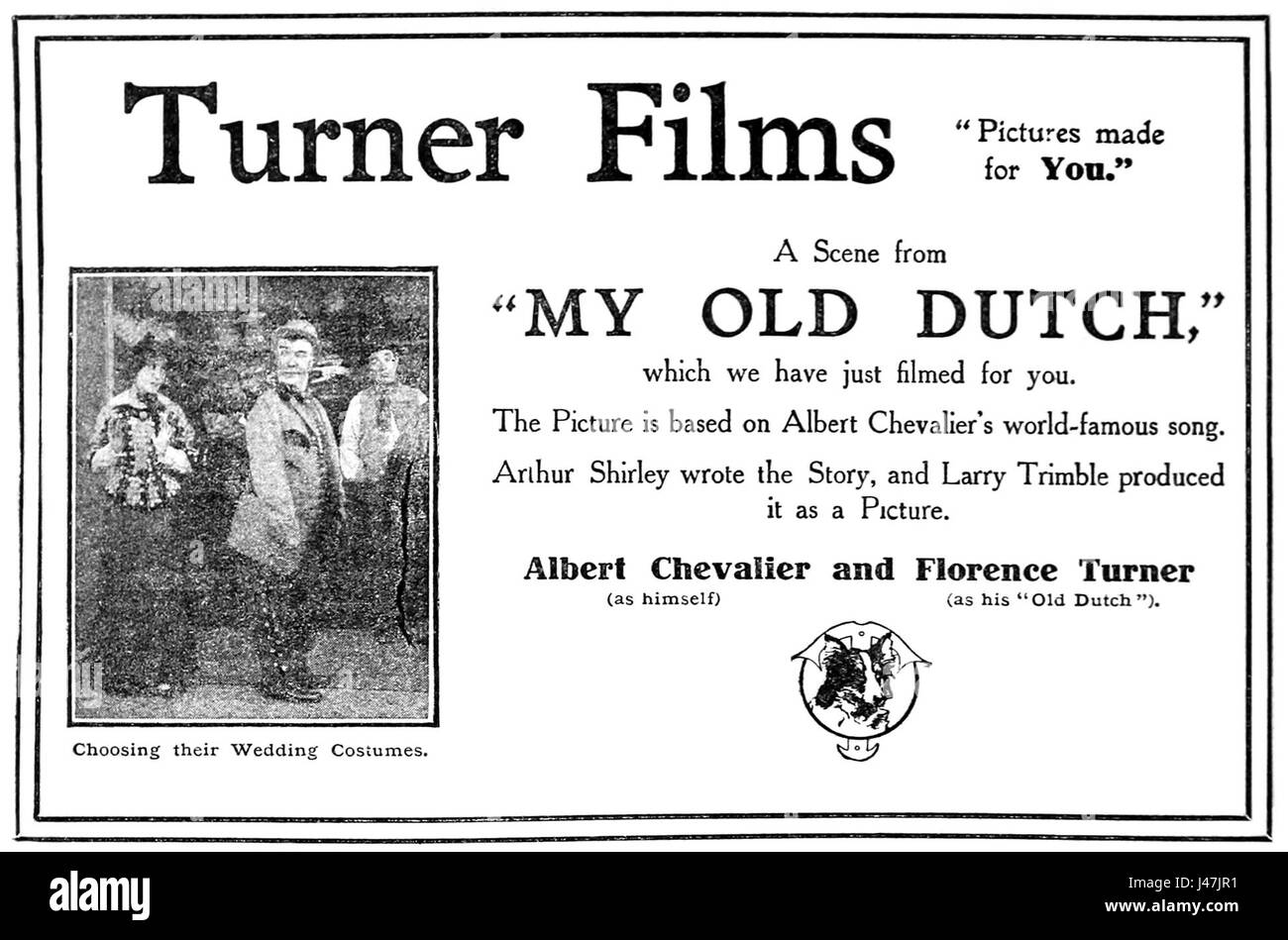 My Old Dutch 1915 Ad Banque D'Images