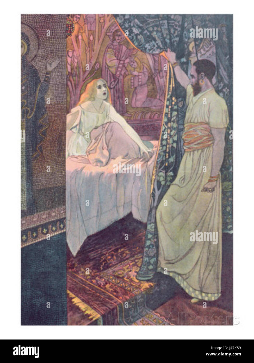 Othello et Desdemona par A.Scheiner Banque D'Images