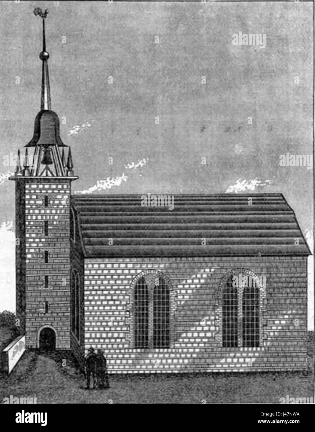Cette image montre la vieille église hollandaise, construite entre 1679 et 1752. L'église est un monument historique et architectural important, reflétant l'influence coloniale néerlandaise dans la région. Banque D'Images Cette image montre la vieille église hollandaise, construite entre 1679 et 1752. L'église est un monument historique et architectural important, reflétant l'influence coloniale néerlandaise dans la région. Banque D'Images