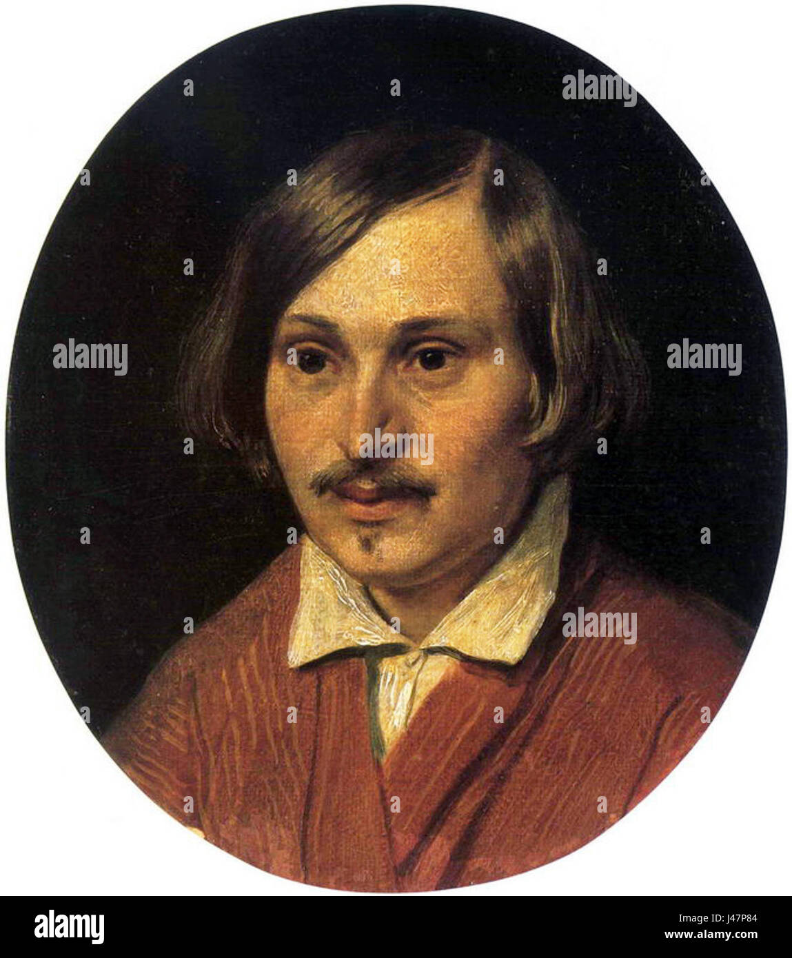 N.Gogol par A.Ivanov (1841, Musée Russe) 2 Banque D'Images