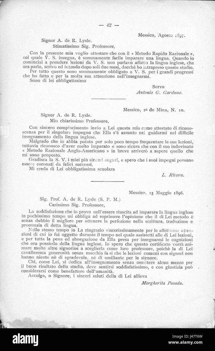 Nuova edizione riveduta aumentata e dell'unico metodo accelerato par razionale imparare a parlare, leggere e scrivere la lingua tedesca 042 Banque D'Images