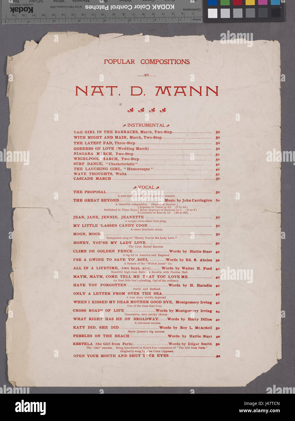 Lune, lune (NYPL Hadès 1930458 1992636) Banque D'Images