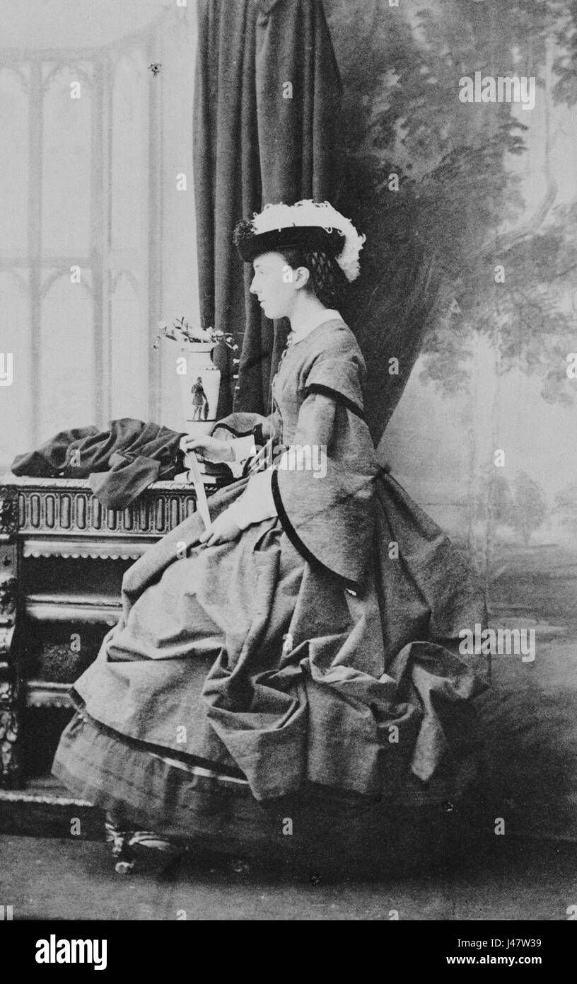 Olga Feodorovna, représentée par Camille Silvy vers 1860, était une figure importante de l'histoire russe. Cette photographie illustre son portrait, illustrant son statut et son influence dans la Russie du XIXe siècle. Banque D'Images