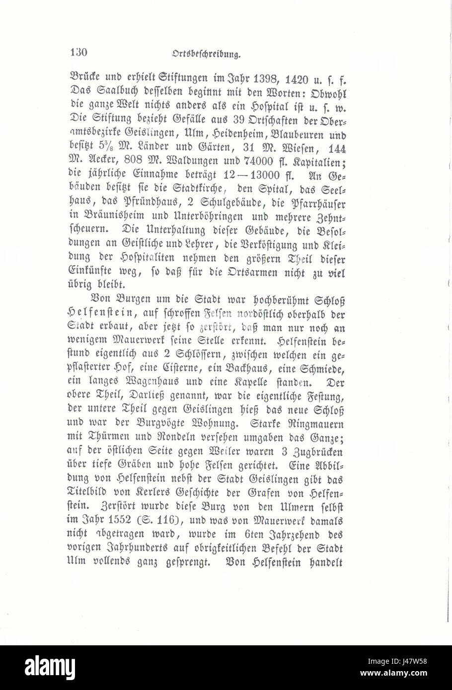 Document ou référence historique lié à OAGeislingen, peut-être une ville en Allemagne, identifié par le numéro 130, probablement lié à des archives régionales ou historiques. Banque D'Images