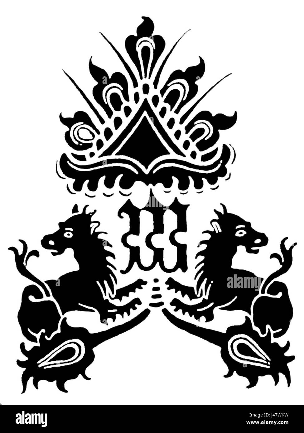 Reproduction de l'image de l'autel de Ludorf, datée de 1894, représentant un motif spécifique. Banque D'Images Reproduction de l'image de l'autel de Ludorf, datée de 1894, représentant un motif spécifique. Banque D'Images