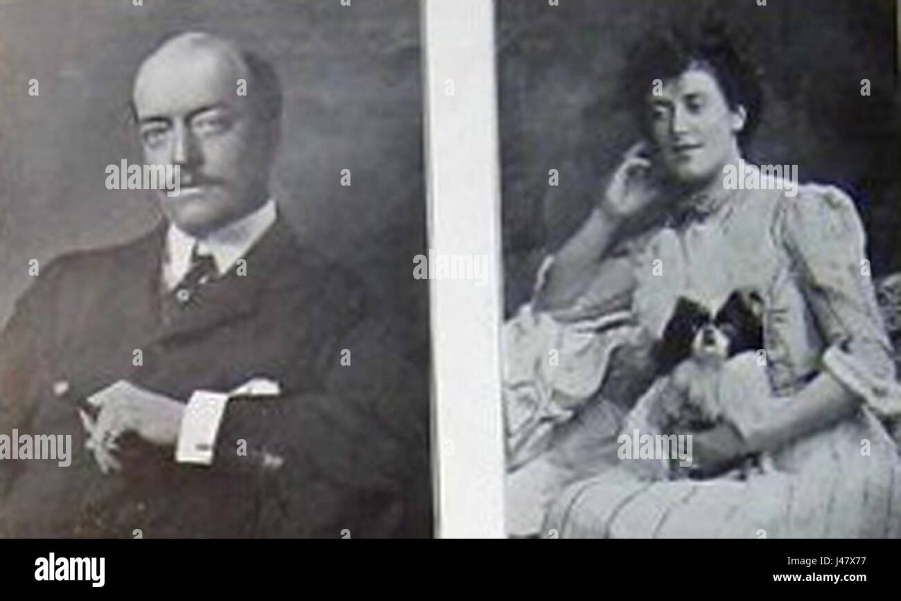 Mme et Mr Ronald Greville crop 1906 Banque D'Images