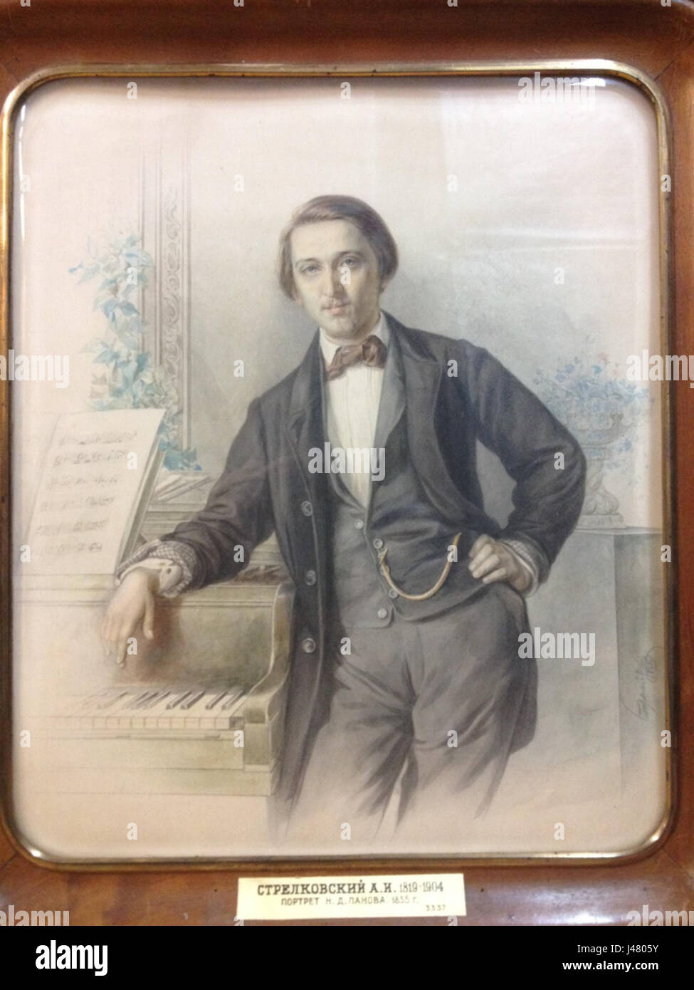 N.D. Panov par PAR INTÉRIM. Strelkovskiy (1855, GTG) Banque D'Images