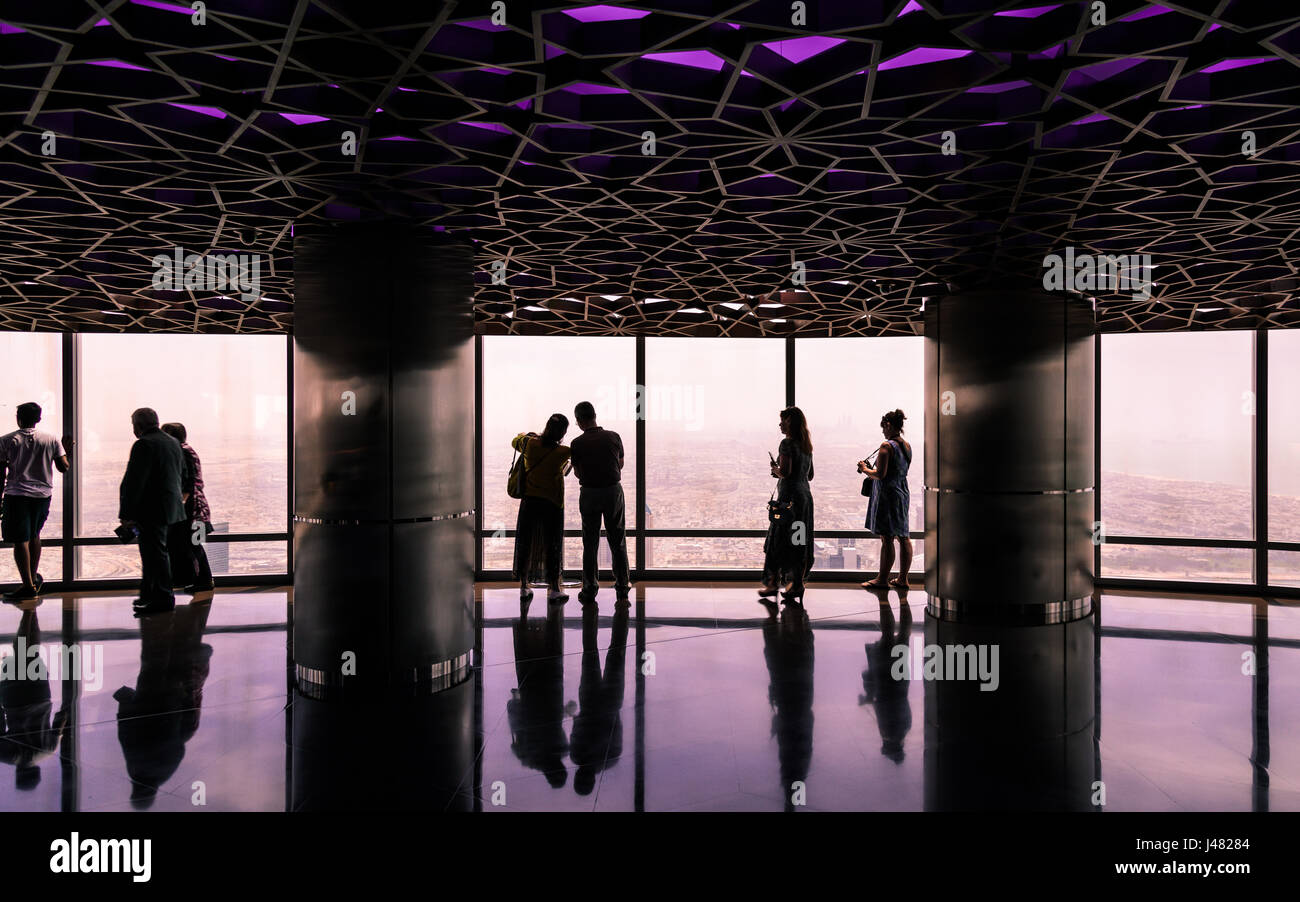 Intérieur de Burj Khalifa à Dubaï Banque D'Images