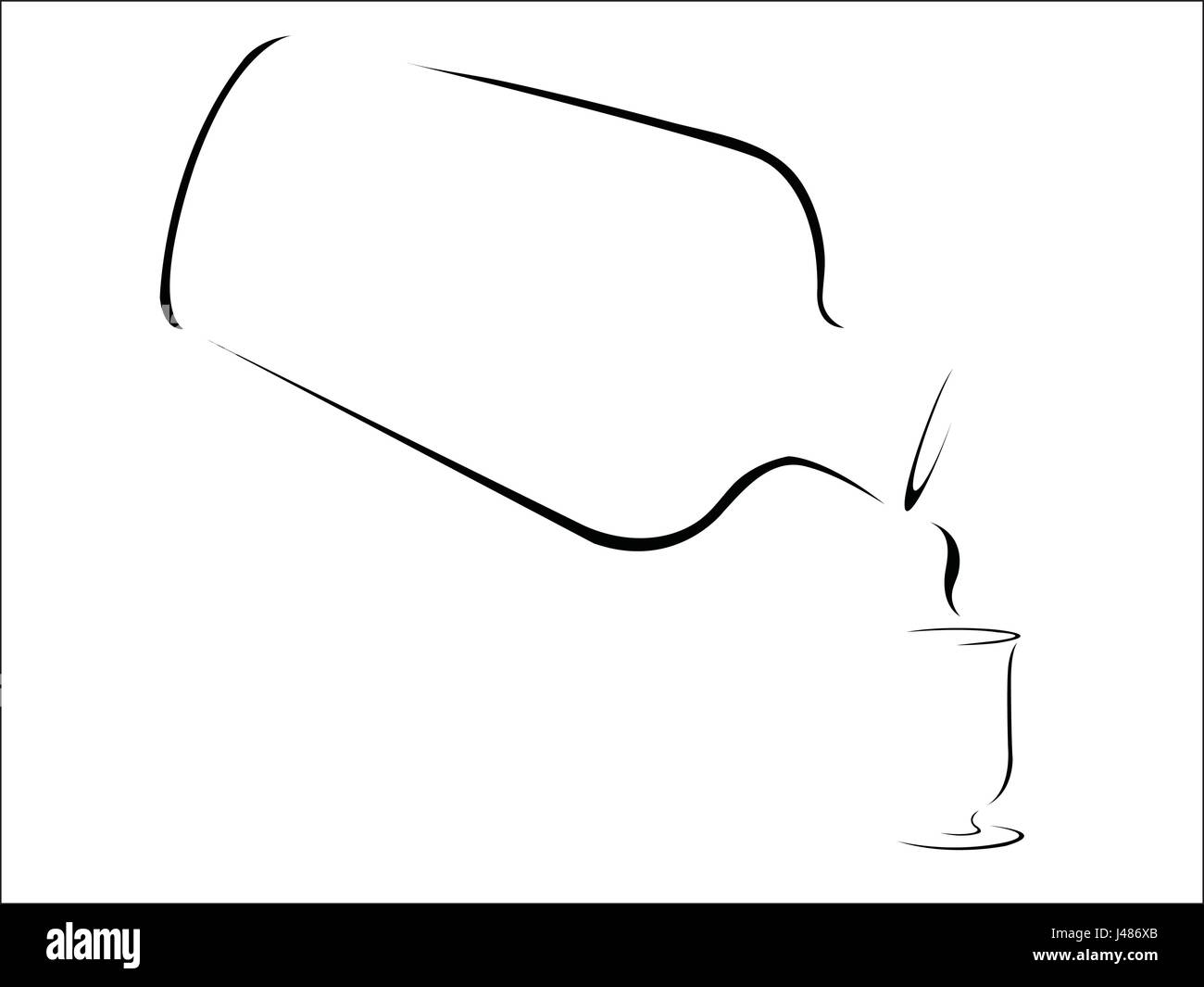 Whisky, Abstract Illustration de Vecteur