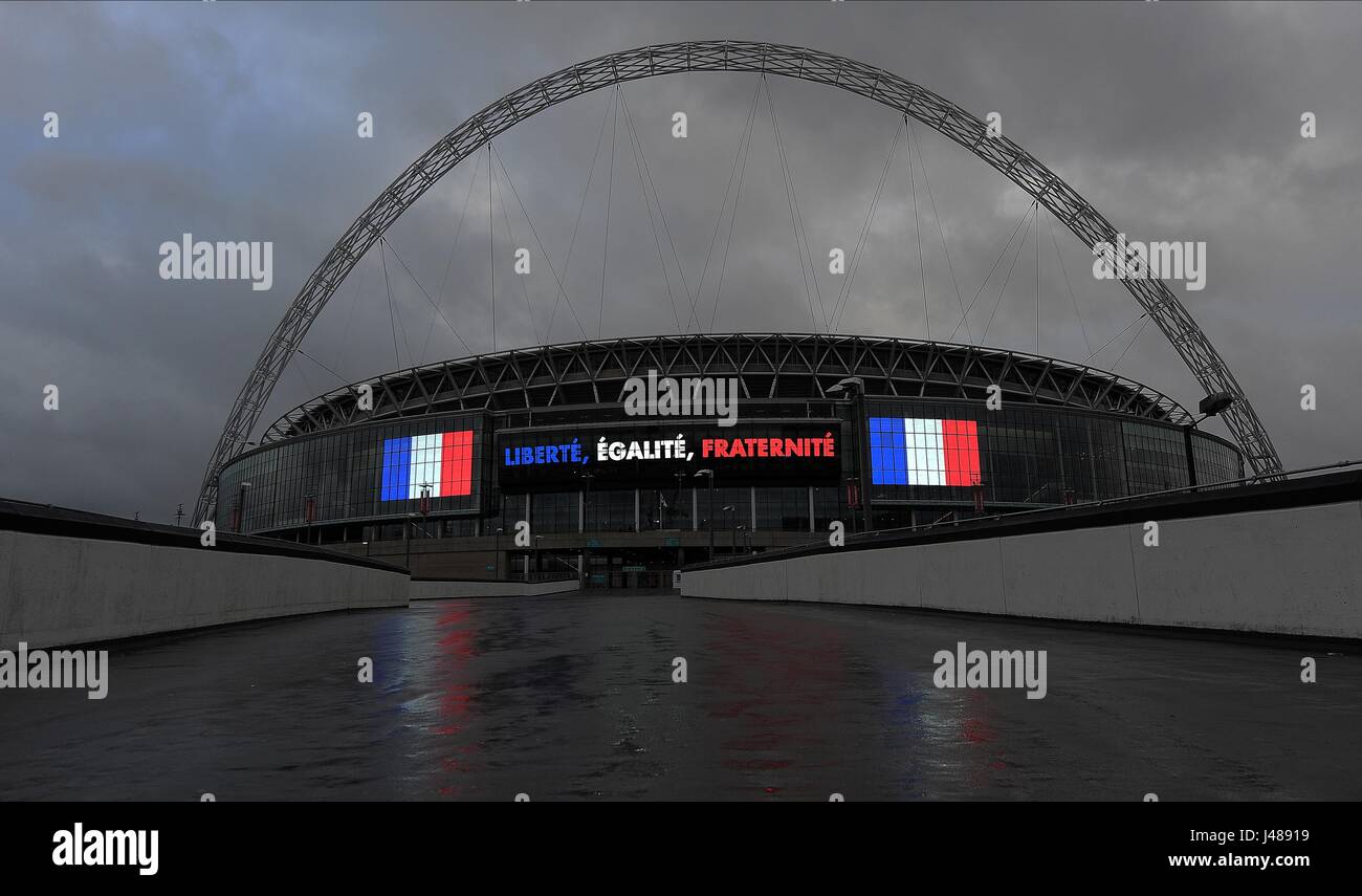 Une PHOTO DE LA D.E.L. Le MESSAGE DU CONSEIL D'LIBERTE- EQU WEMBLEY Londres Angleterre 17 Novembre 2015 Banque D'Images