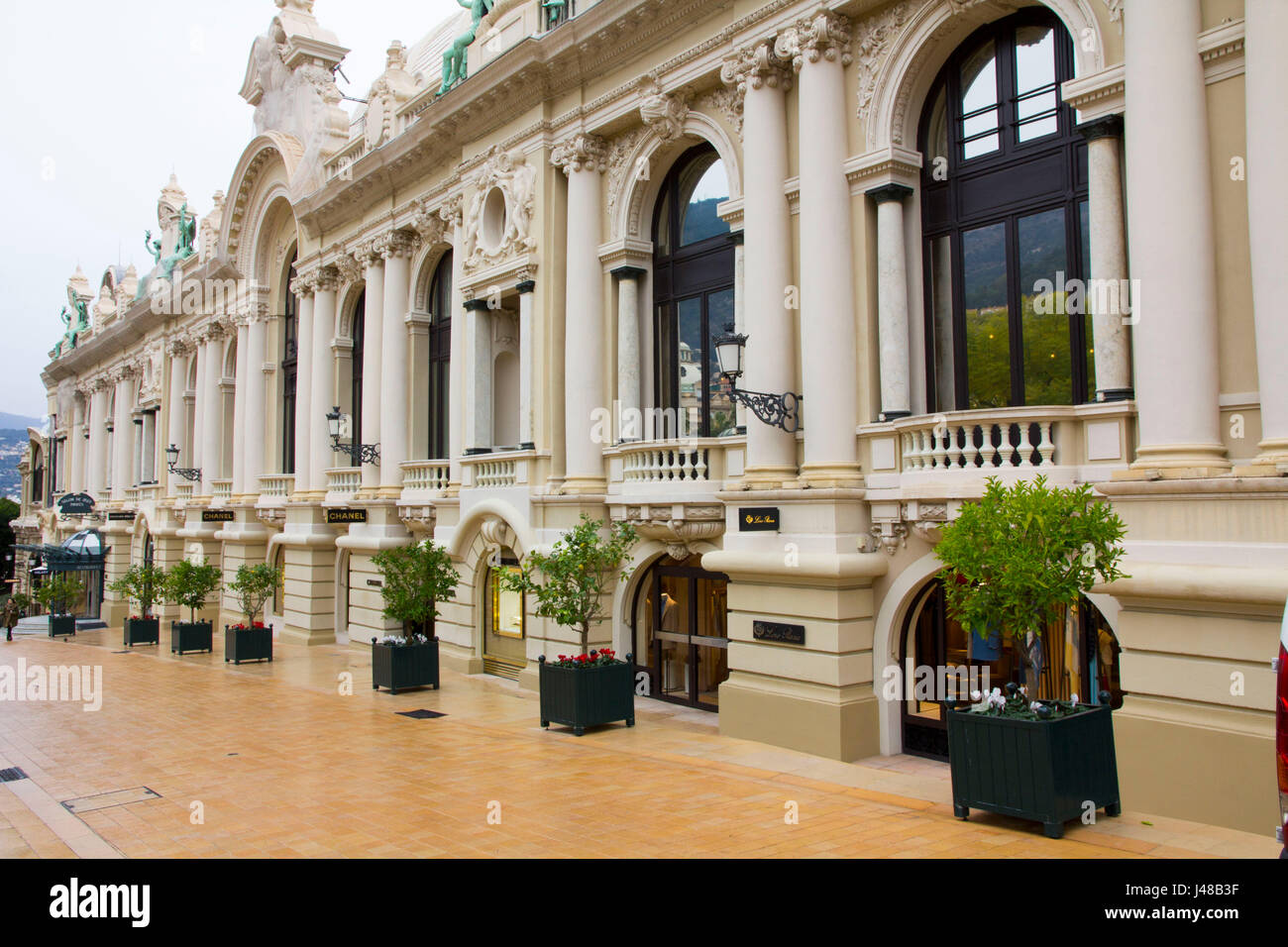 Le 1879 Opera de Monte Carlo (ou Salle Garnier), une partie de le Casino de Monte Carlo, a été créé par Charles Garnier qui a également conçu l'Opéra de Paris. Banque D'Images