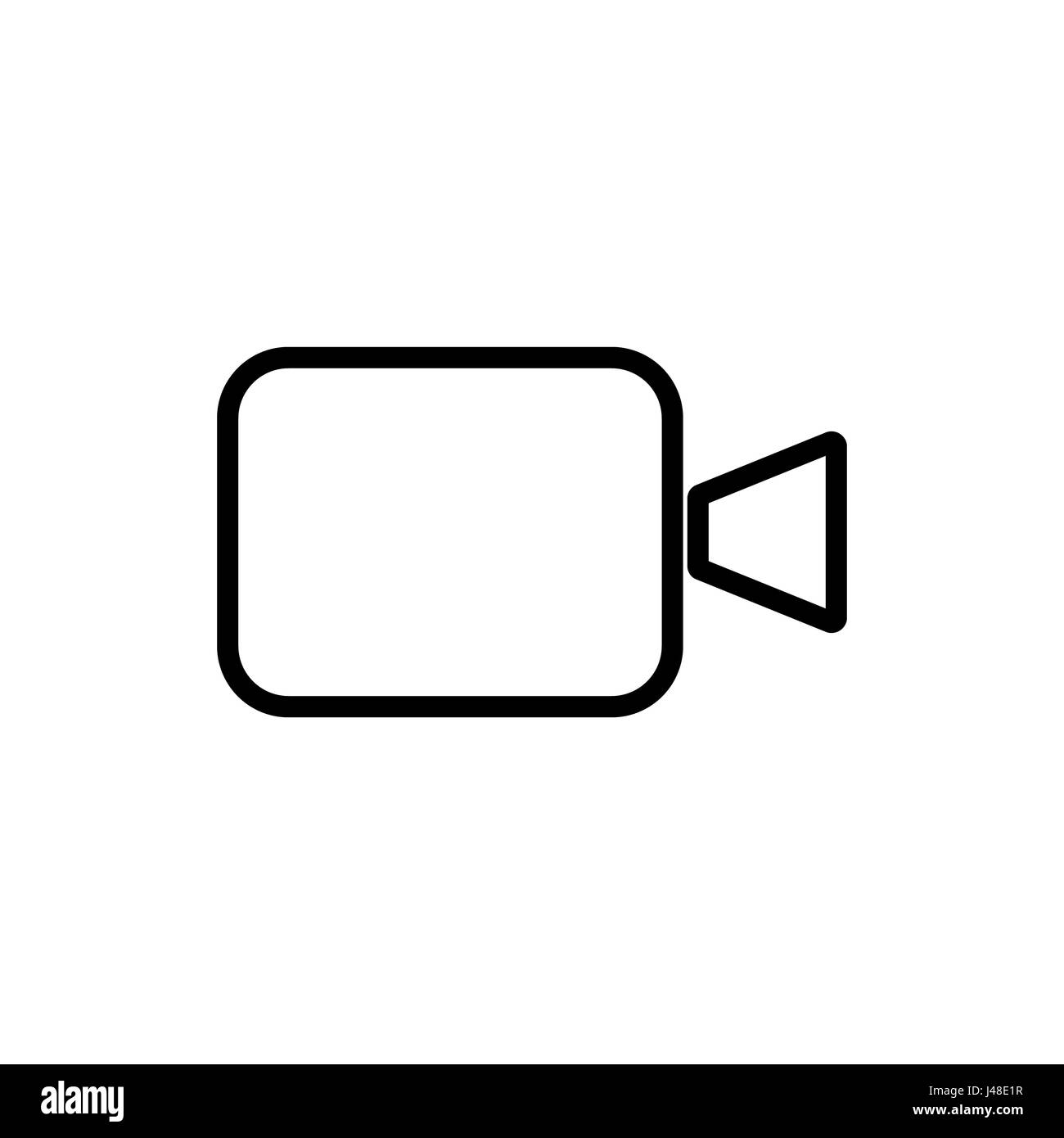 L'icône de caméra vidéo Banque D'Images