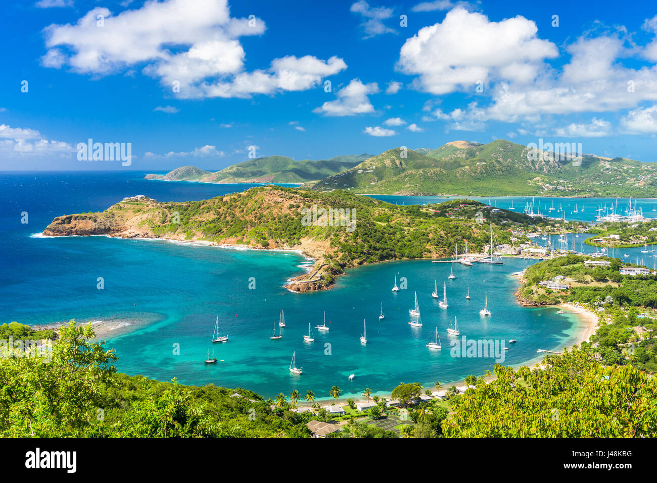 Shirley Heights, Antigua-vue. Banque D'Images