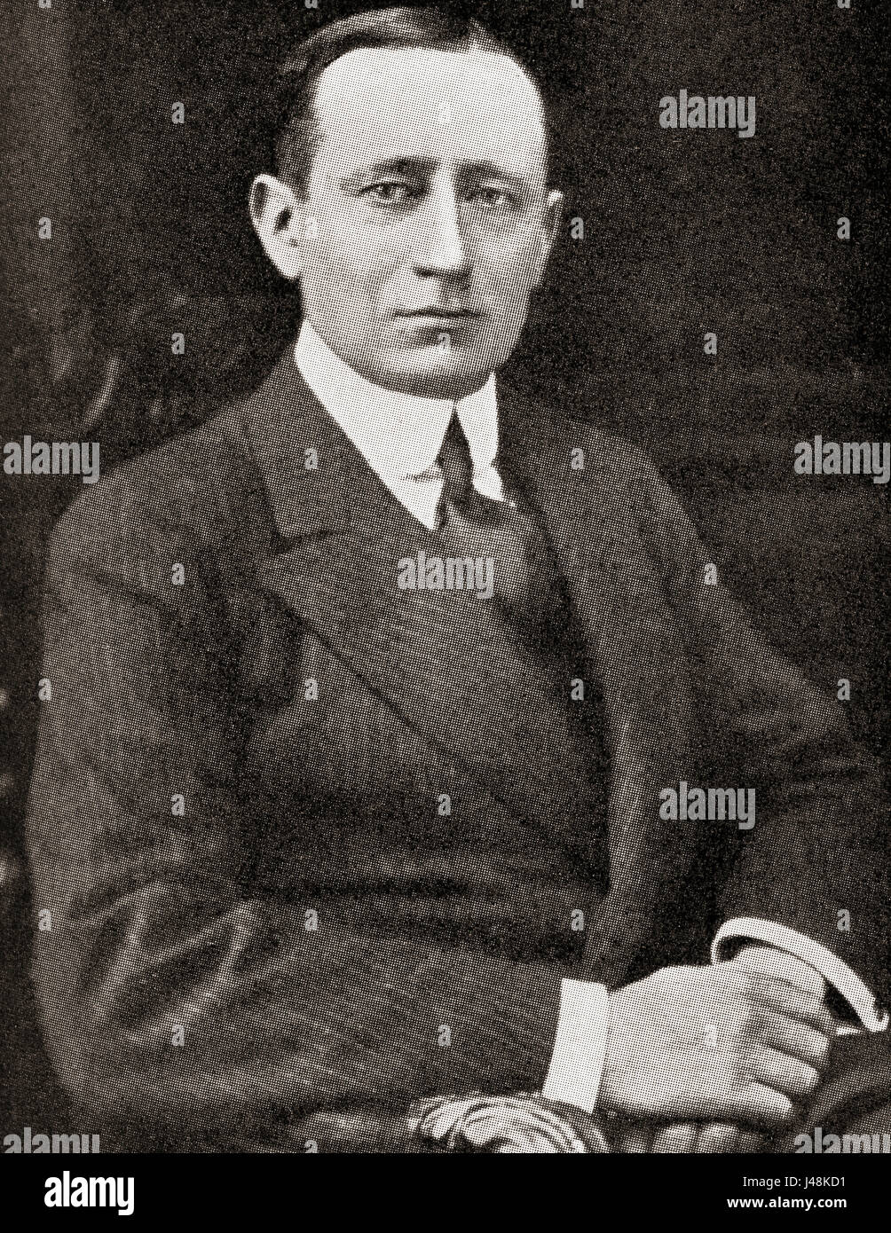 Guglielmo Marconi, 1er marquis de Marconi, 1874 - 1937. Ingénieur en  électricité et inventeur italien. Célèbre pour son travail de pionnier sur  la transmission radio à longue distance, son développement de Marconi's