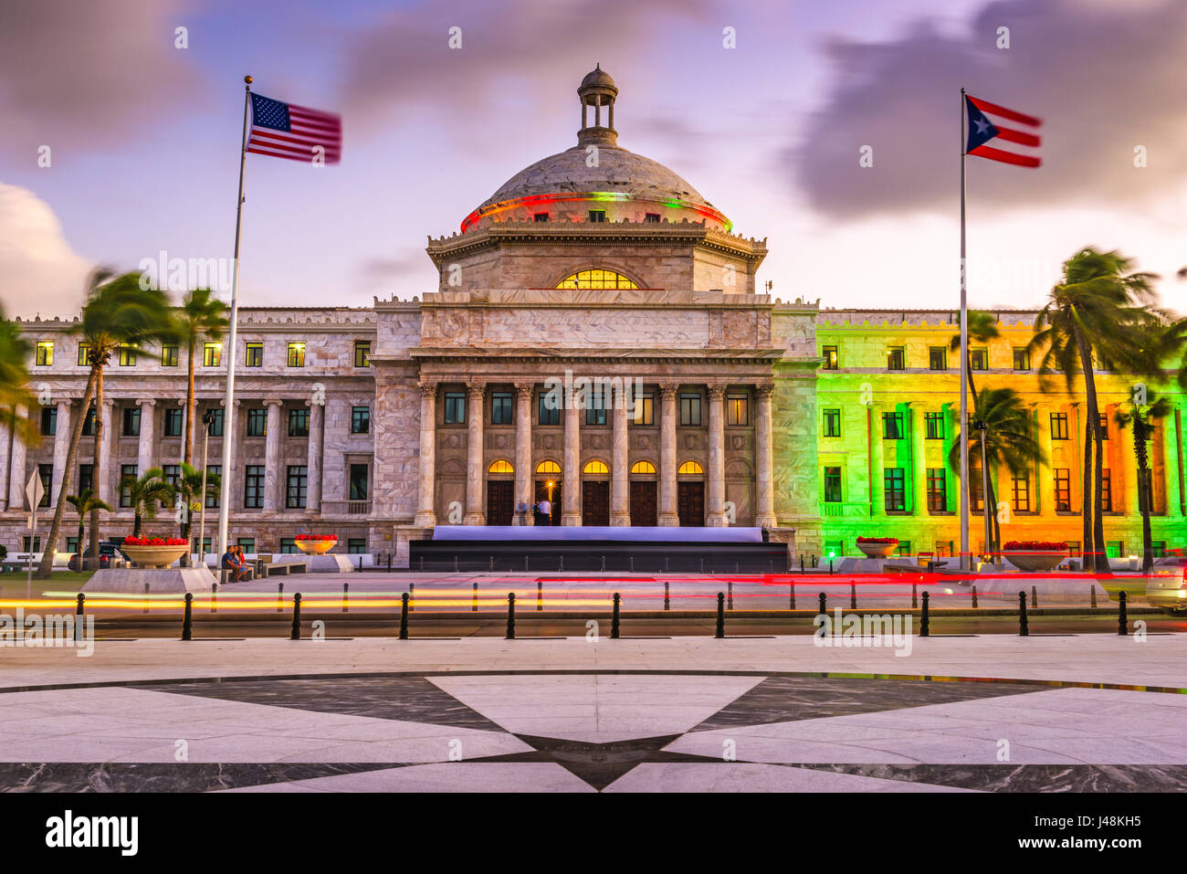 San Juan, Puerto Rico Capitol building. Banque D'Images