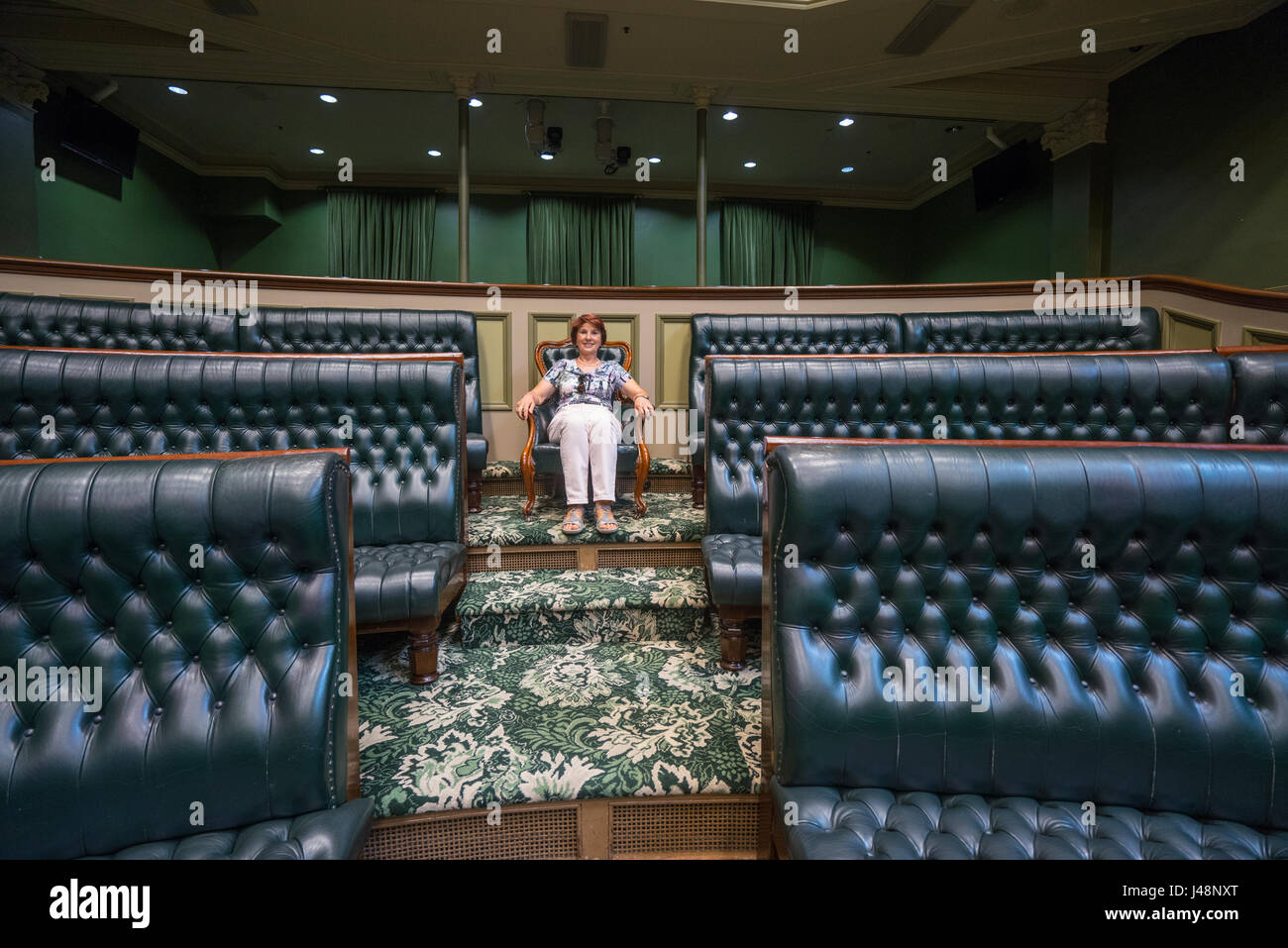 Un siège au Parlement dans la chambre de l'Assemblée législative de la Nouvelle Galles du Sud le Parlement au cours de Sydney ouvert Banque D'Images