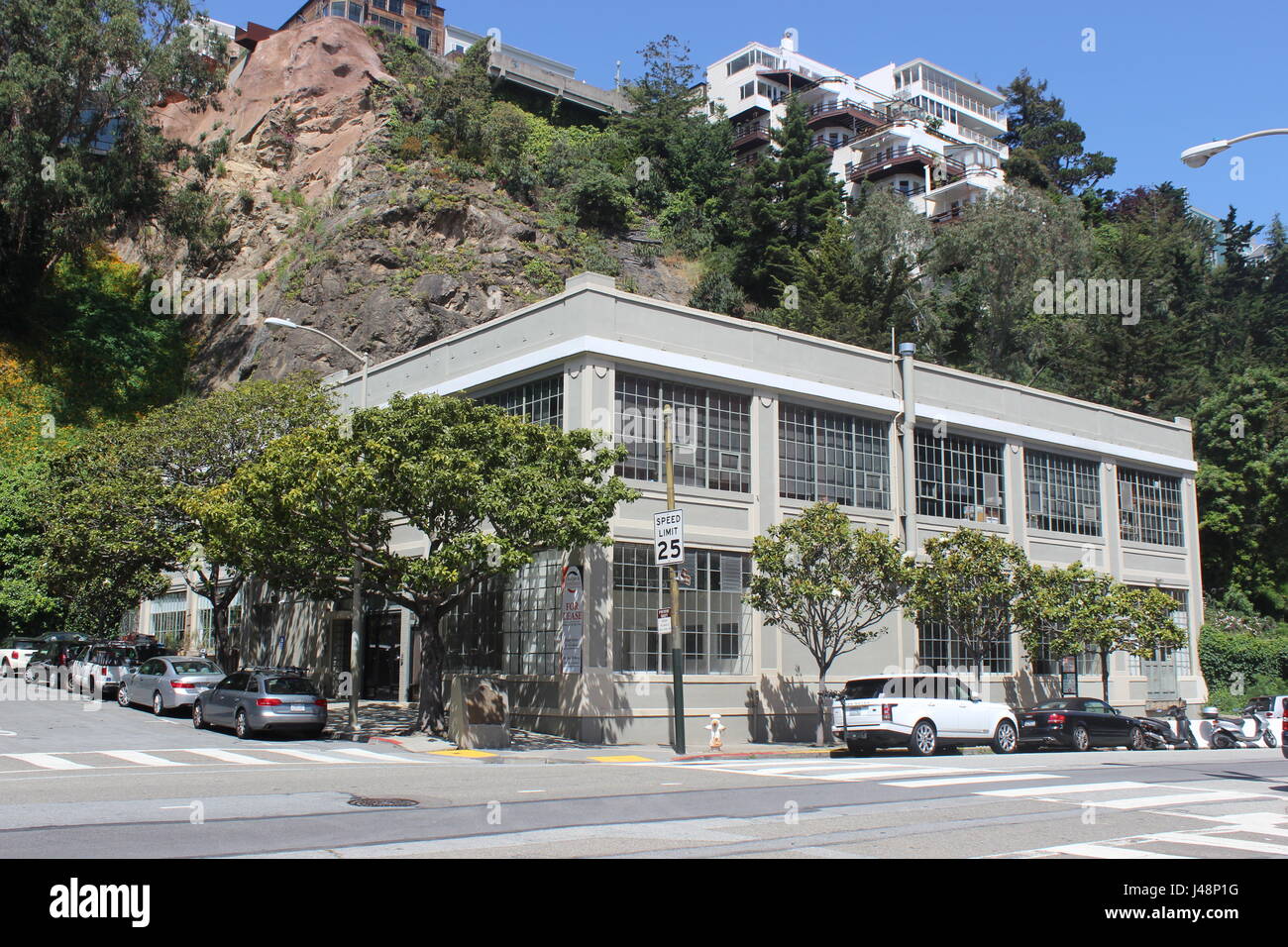 Pionnier de la télévision Philo Farnsworth T. Green Street, Waterfront, Laboratoire du nord de San Francisco Banque D'Images