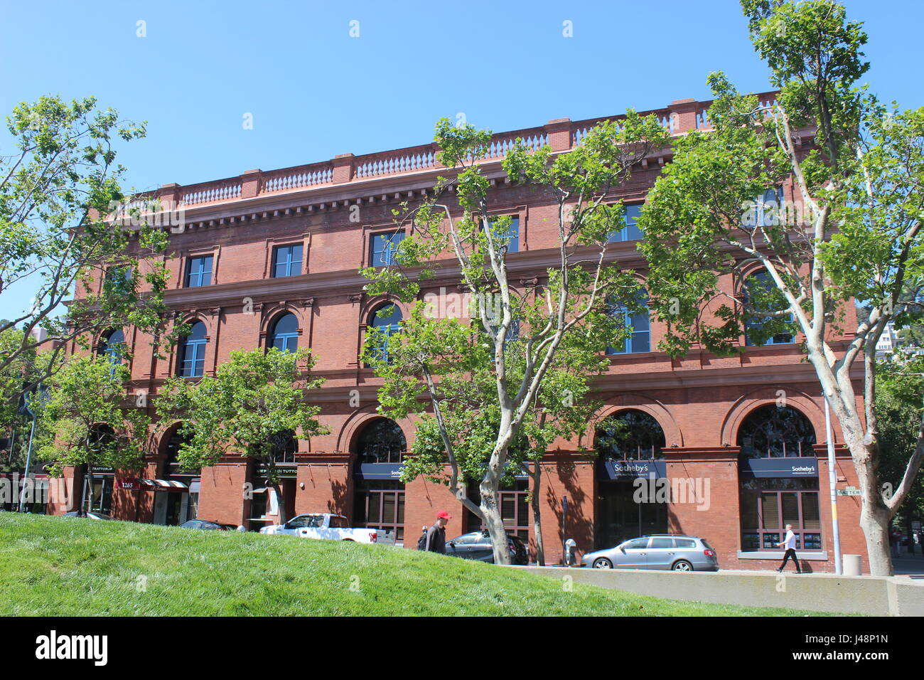 Colonie Suisse italienne Warehouse, Levi Strauss Plaza, le nord de l'eau, San Francisco Banque D'Images
