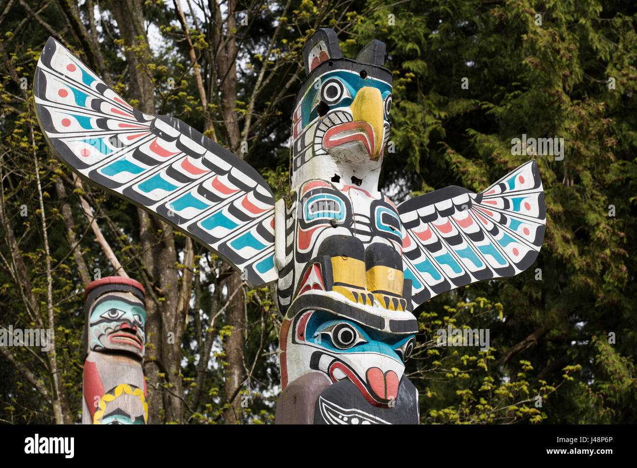 Native American Totem Banque D Image Et Photos Alamy