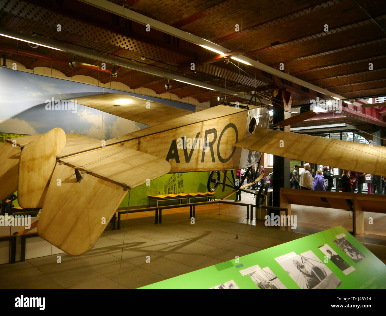 L'Avro Manchester-construit F, le premier monoplan, cabine à voler dans le monde Banque D'Images