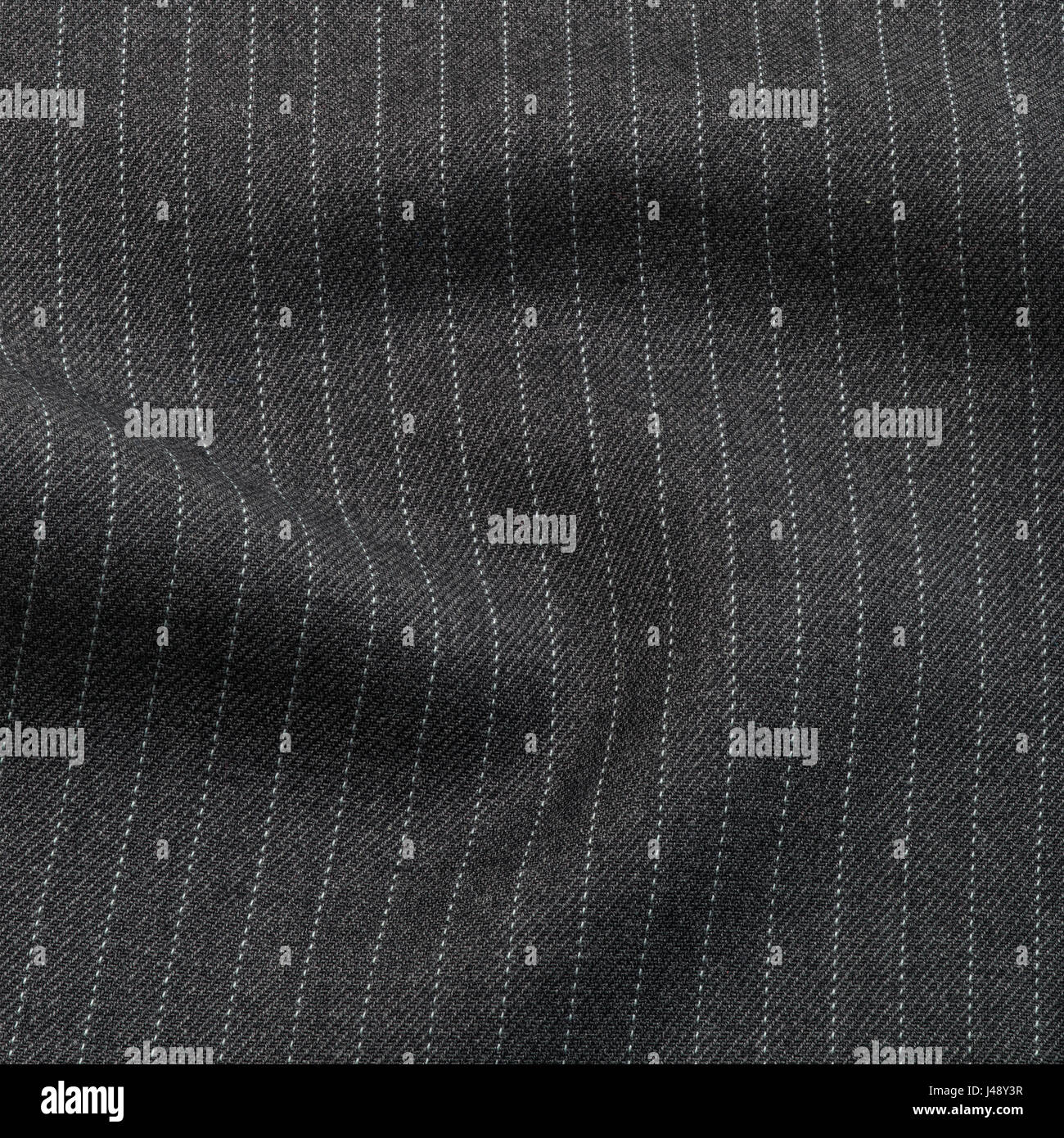 La texture du tissu des échantillons de couleur gris et blanc macro photographie Banque D'Images