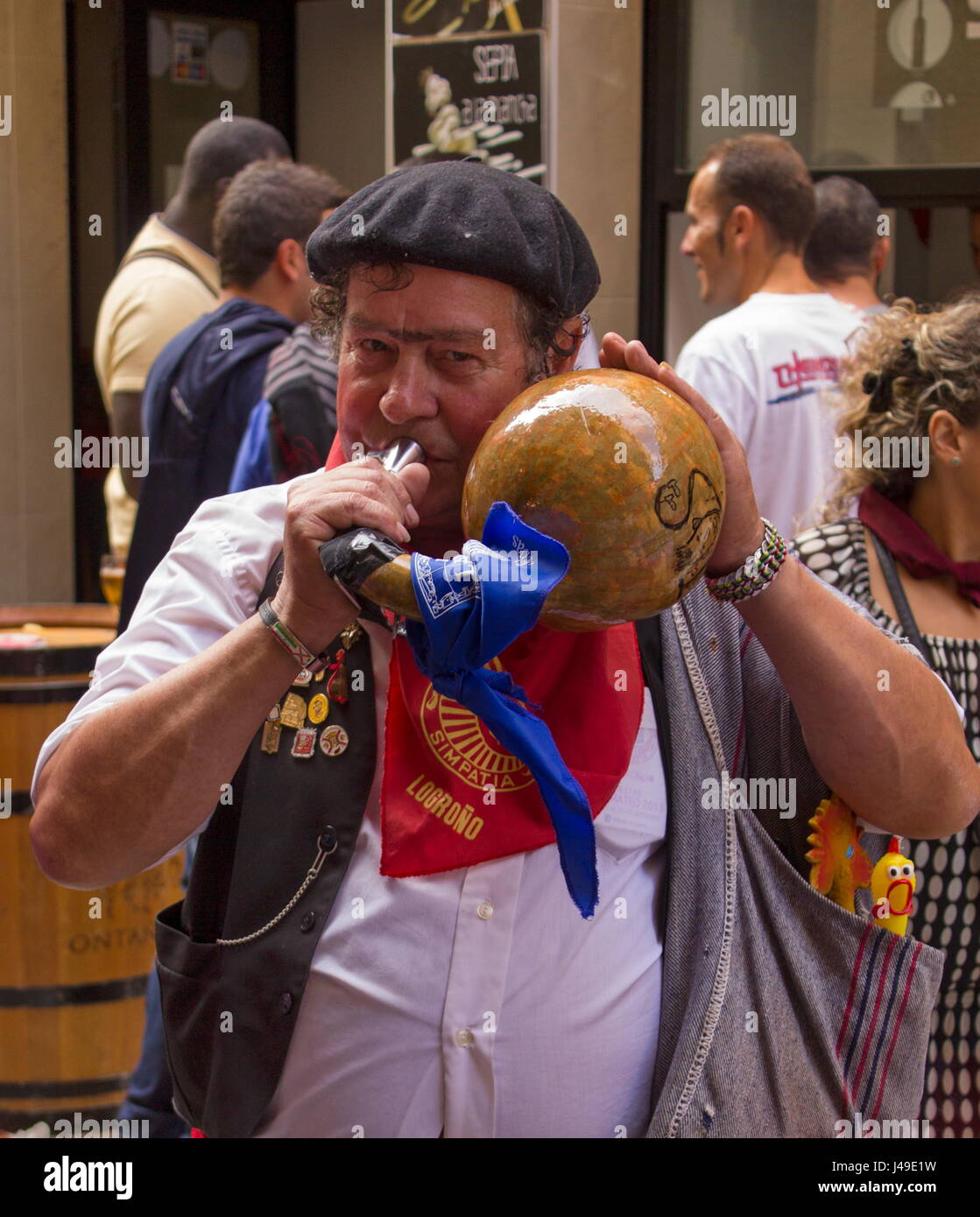 Wine Festival de Logroño, La Rioja, Espagne Banque D'Images