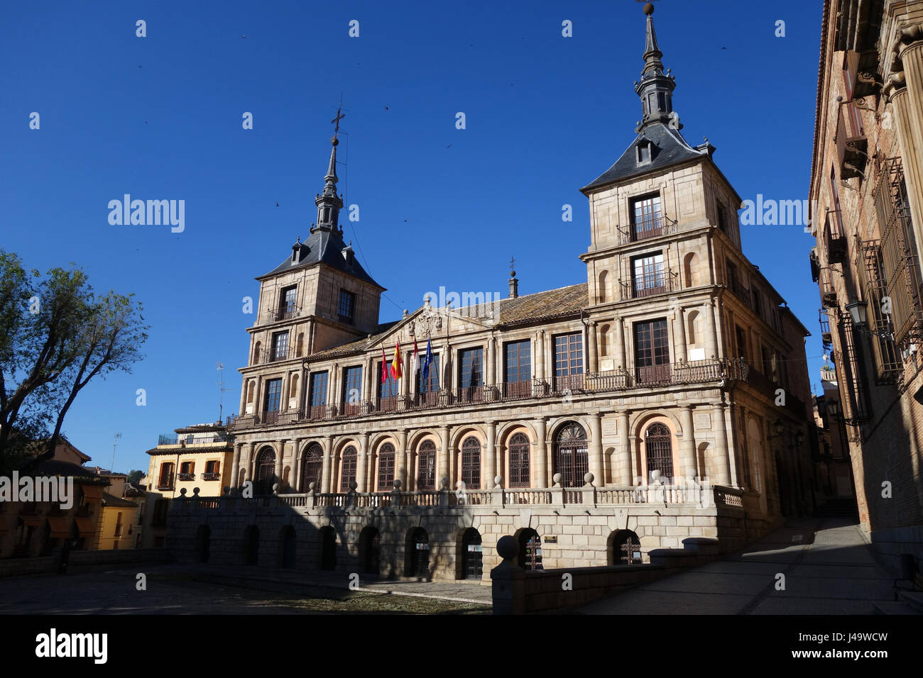 Ayuntamiento de Tolède ou l'Hôtel de ville de Tolède en Plaza del Ayuntamiento Toledo Espagne Banque D'Images