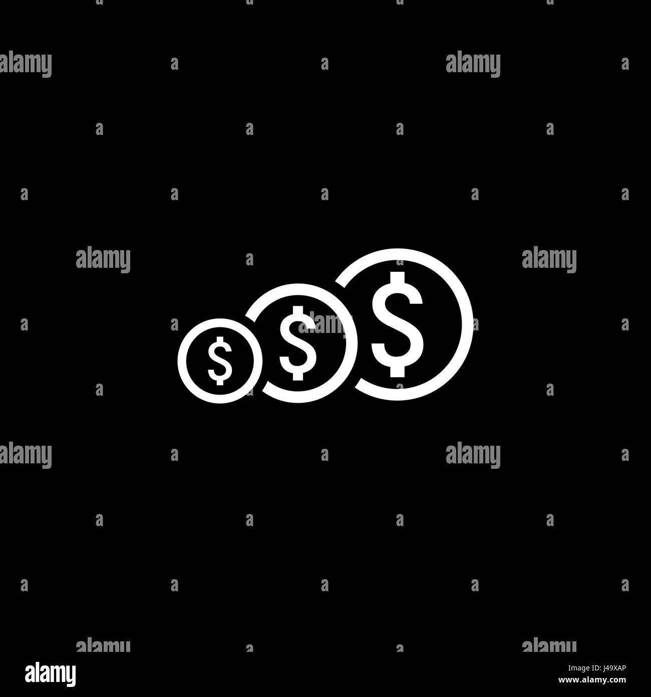 L'icône d'une valeur. L'apprentissage en ligne. Modèle plat. Illustration de Vecteur