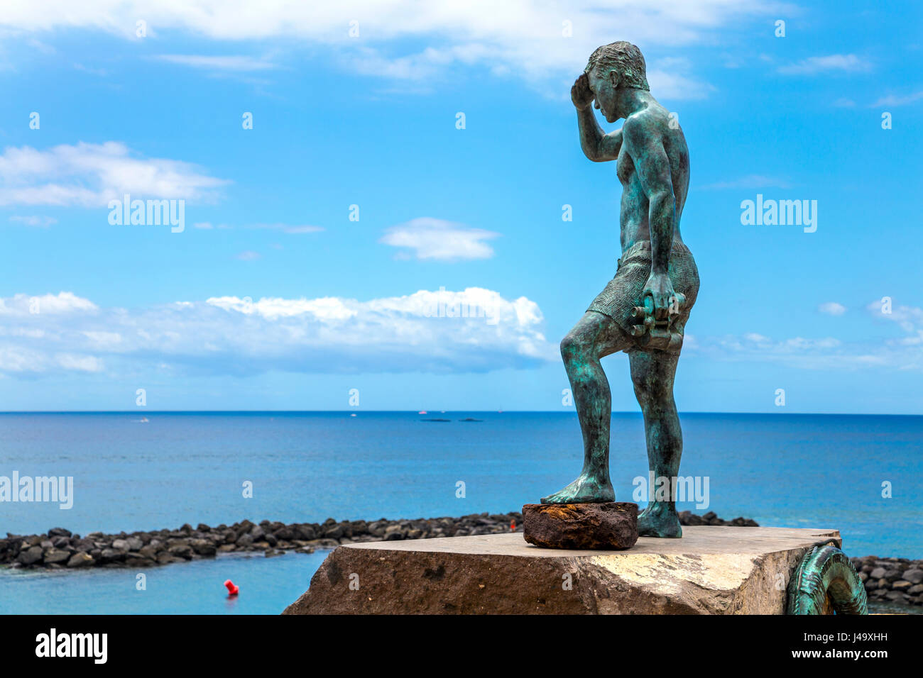 Sculpture de Javier Perez Ramos, Tenerife, Espagne Banque D'Images