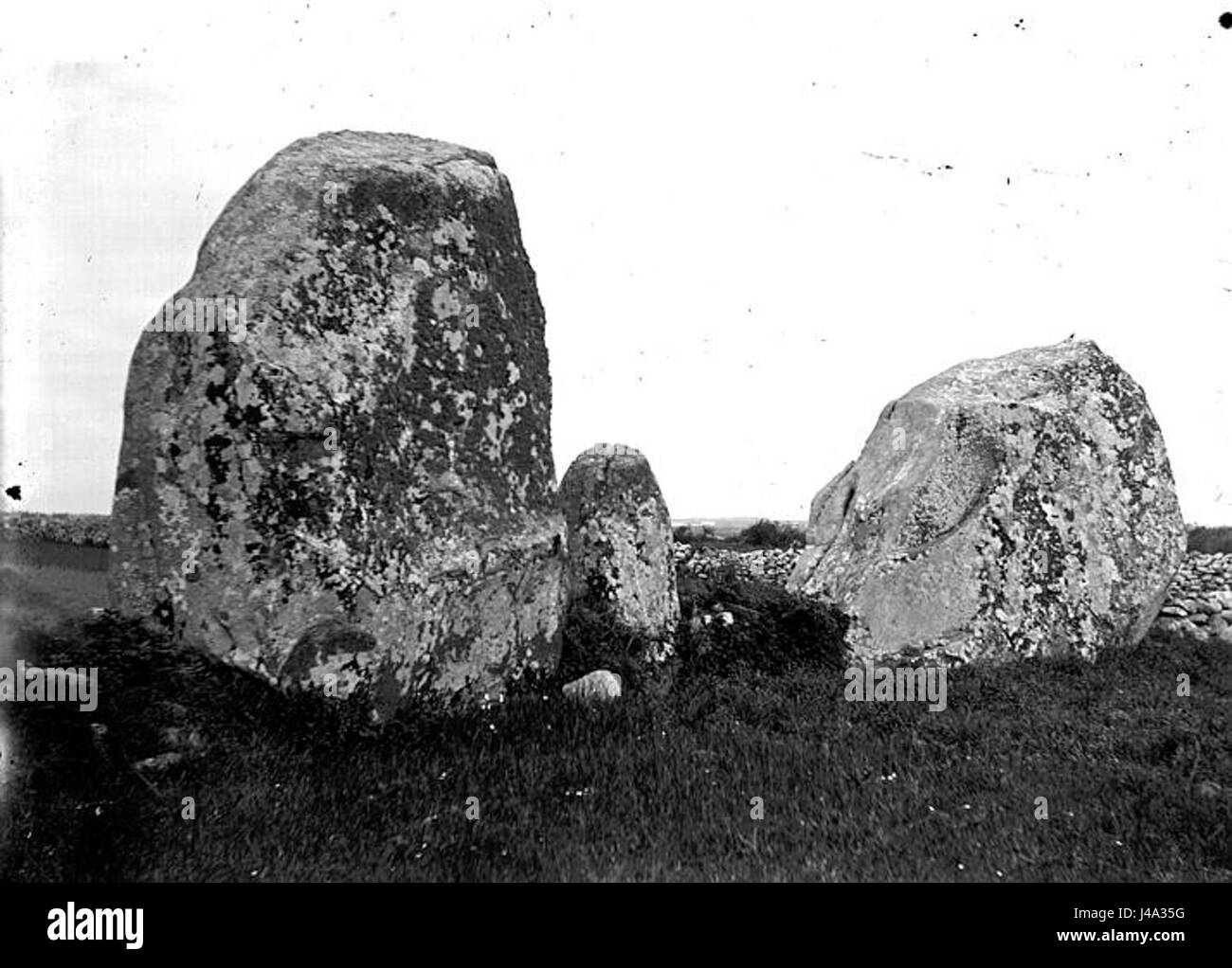 Plouharnel Alignement Sainte Barbe Le Rouzic Banque D'Images