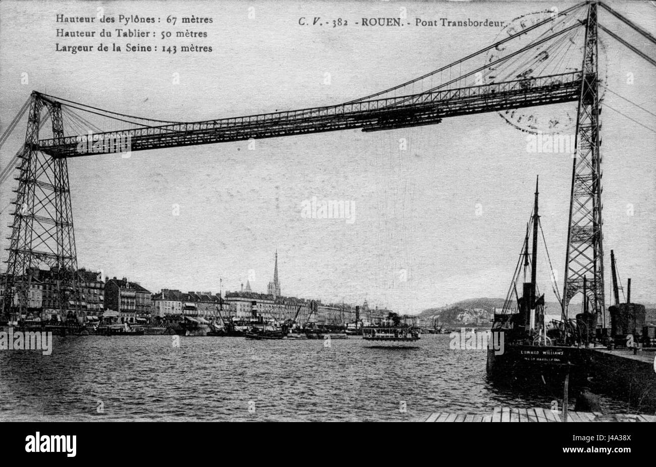 Pont transbordeur rouen Photo Stock - Alamy