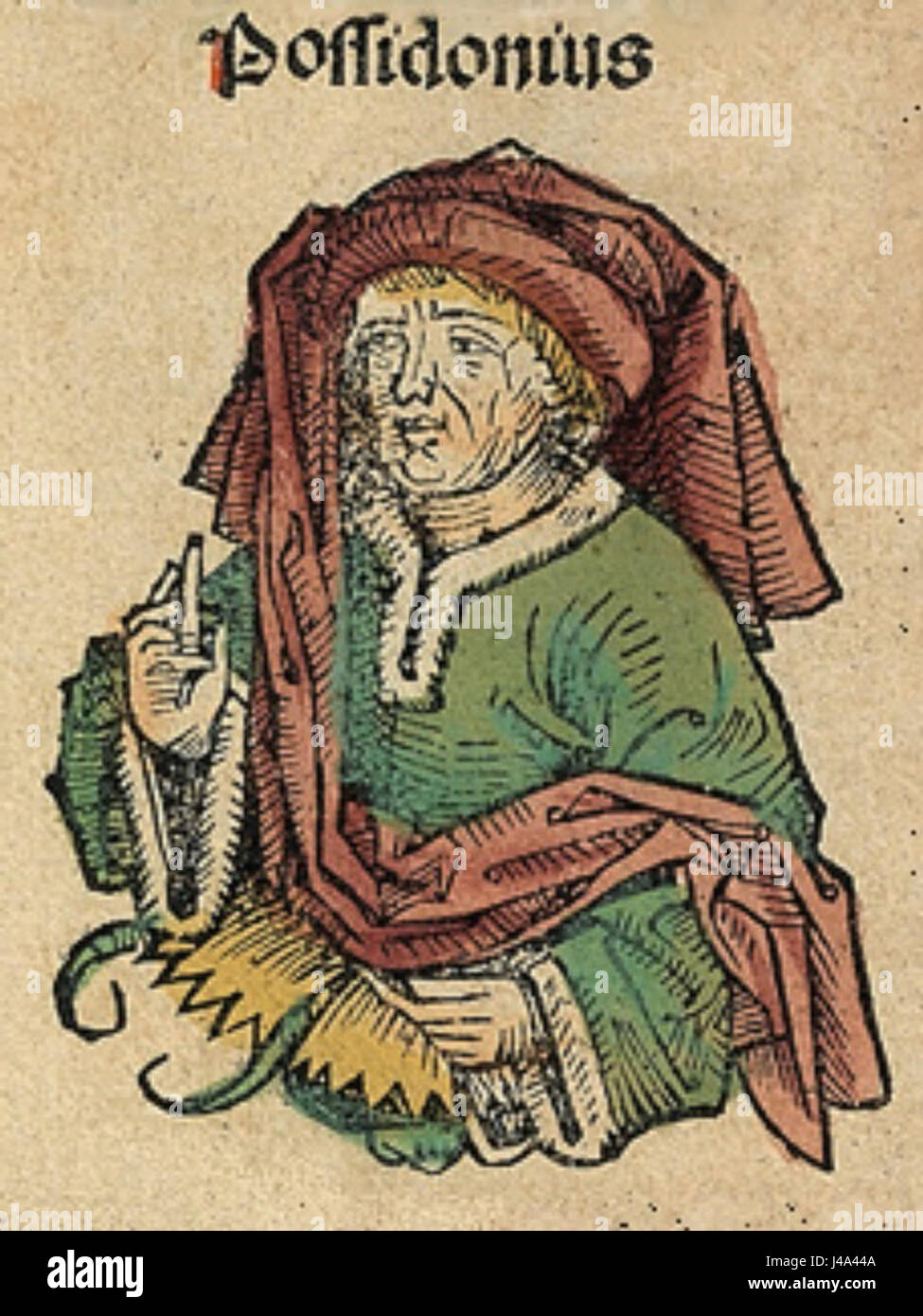 Posidonius Nuremberg Chronicle Banque D'Images