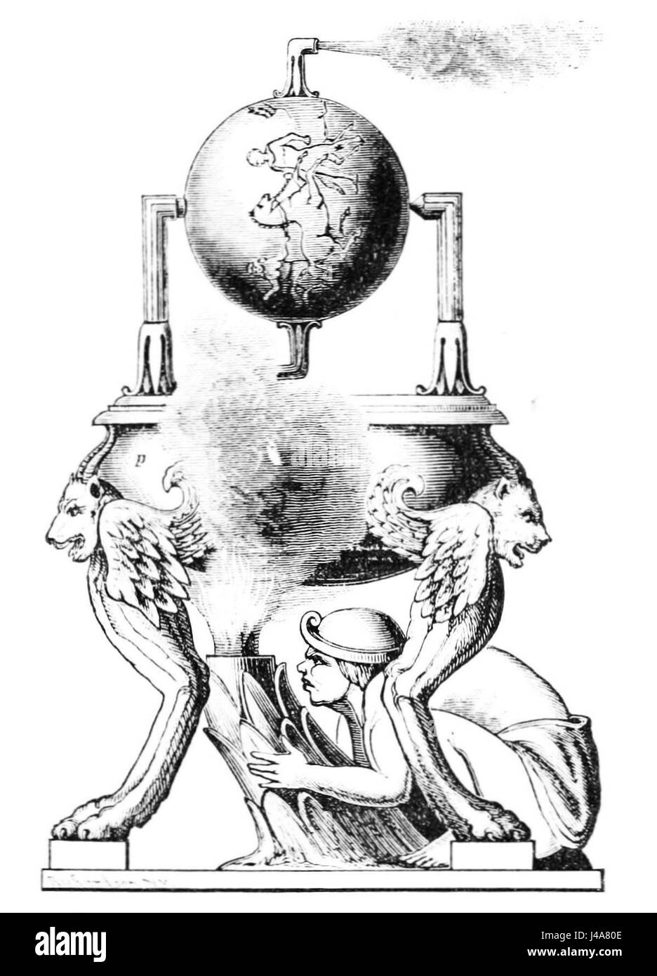 PSM V12 D025 Grecian idée de machine à vapeur Banque D'Images