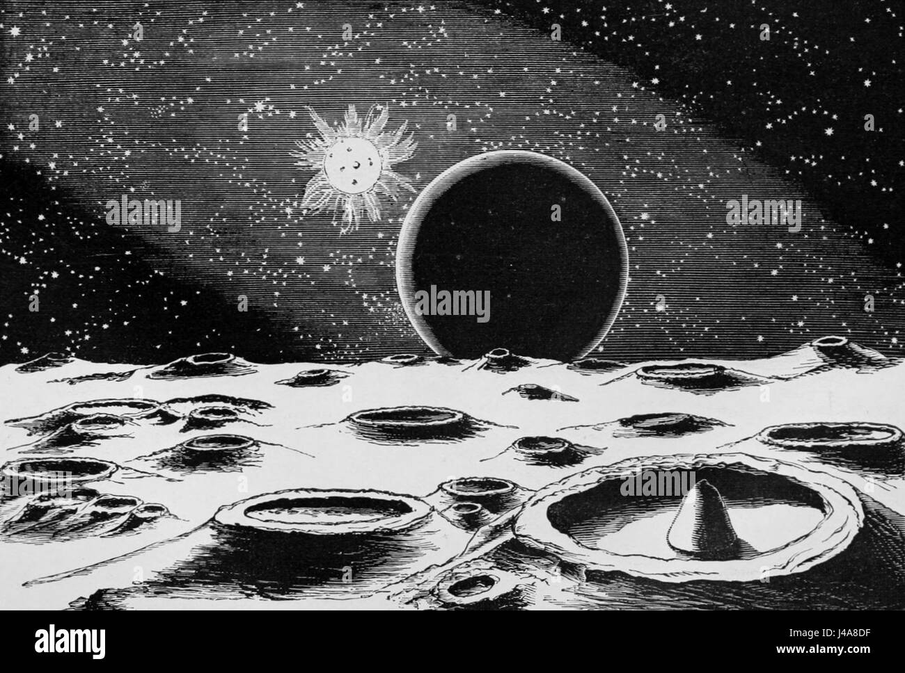 PSM V03 D779 paysage lunaire Banque D'Images