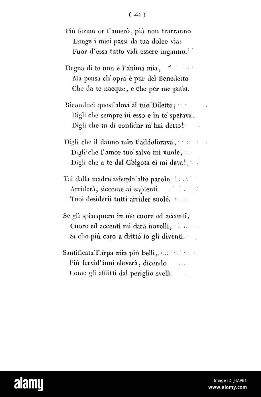 Pellico Poesie inedite 255 Banque D'Images