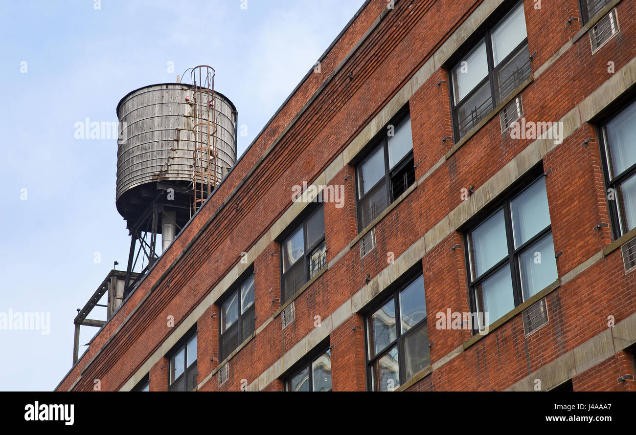 New york city water tower Banque D'Images