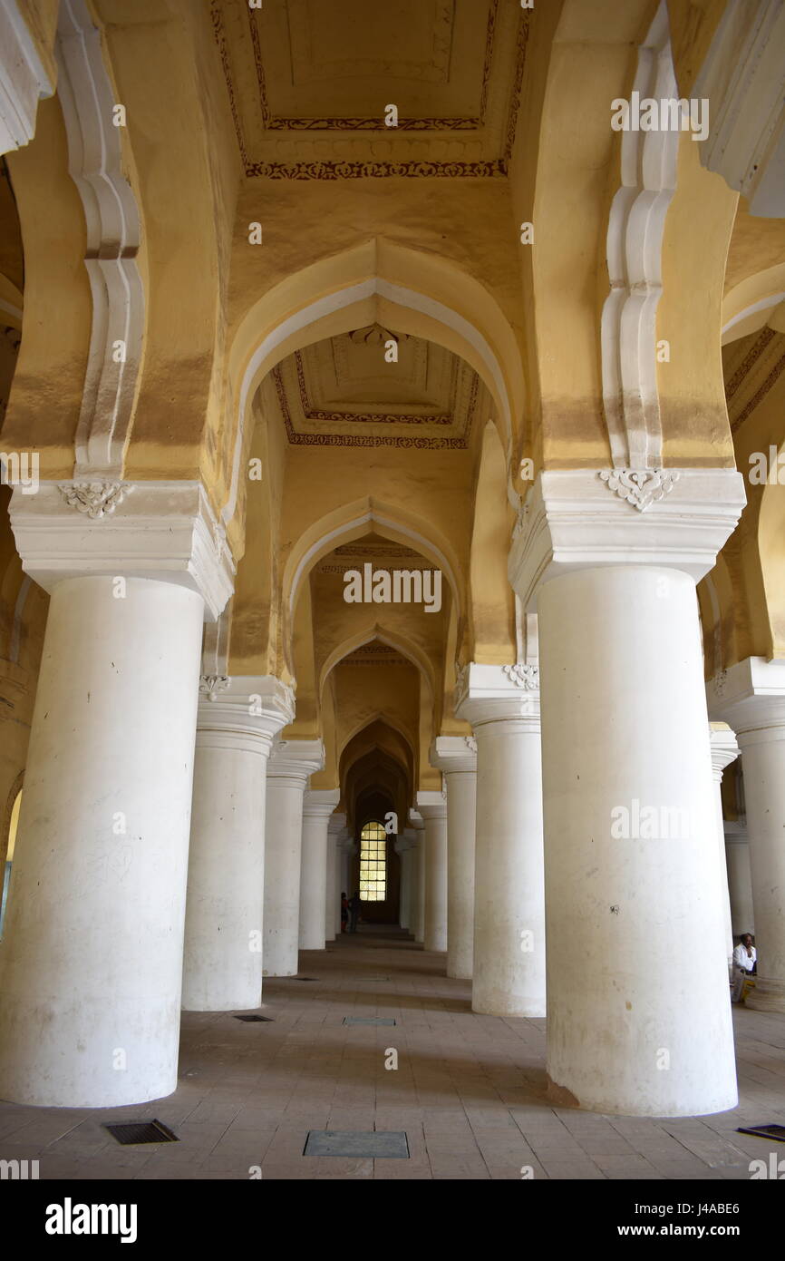 Madurai, Tamil Nadu - Inde - le 21 mars 2017 - Nayakar Palace Banque D'Images