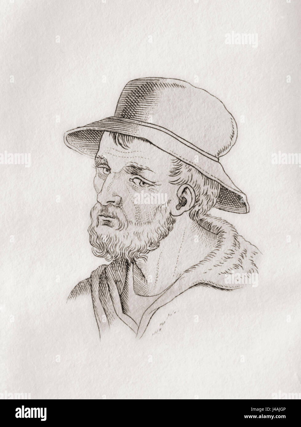 Giovanni Nanni, aka Giovanni de' Ricamatori ou Giovanni da Udine, 1487-1564. Peintre et Architecte italien. De : Le vite de' più eccellenti pittori, scultori e architettori, ou les vies des plus excellents peintres, sculpteurs et architectes par Vasari, publié 1829. Banque D'Images