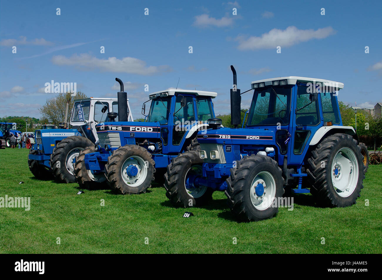 Tracteur Ford line up Banque D'Images